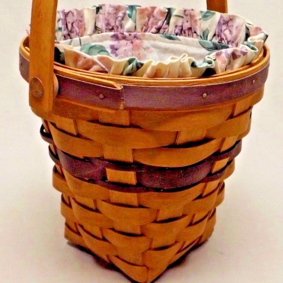 Longaberger 1994 May Series Lilac Basket with Liner Just a Great Find! - Picture 5 of 12
